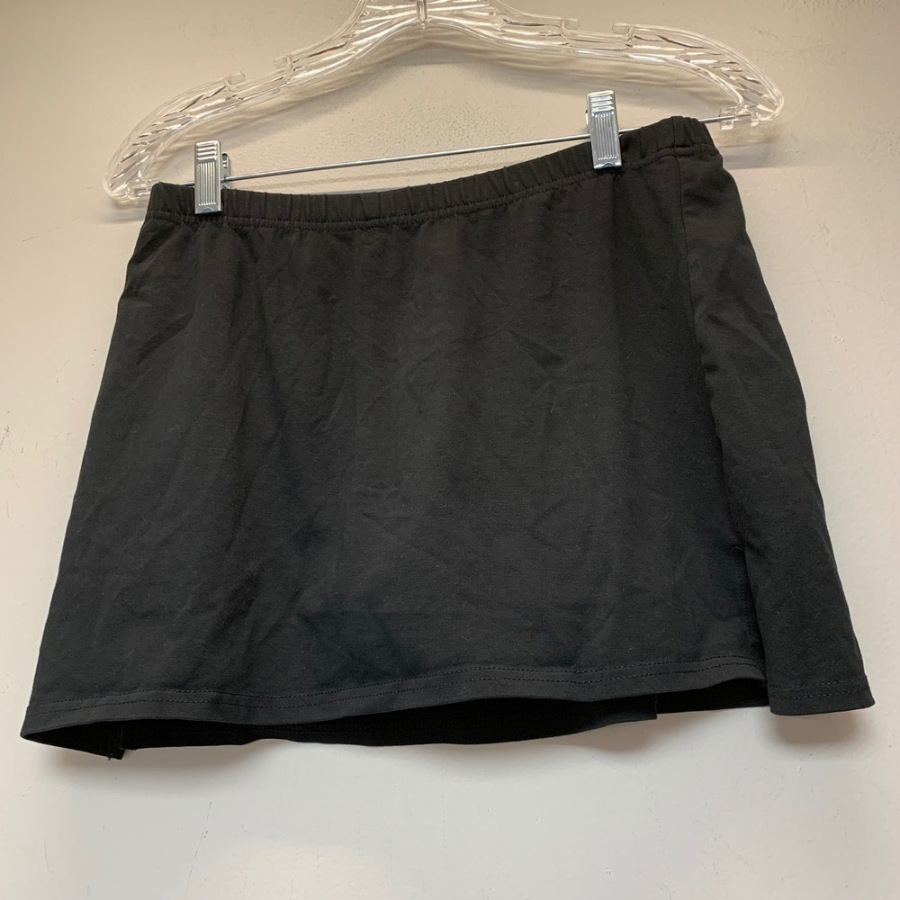 Chasse Cheer Skirt Adult Medium Black Excellent Side Slit Athletic 310SKI